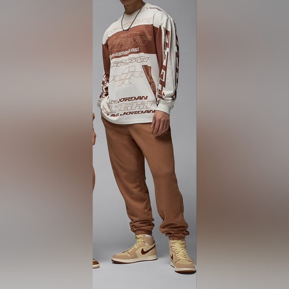 Air Jordan Wordmark Fleece Sweatpants ~ Archeo Brown FZ3954-223 | Men's: XXL NWT